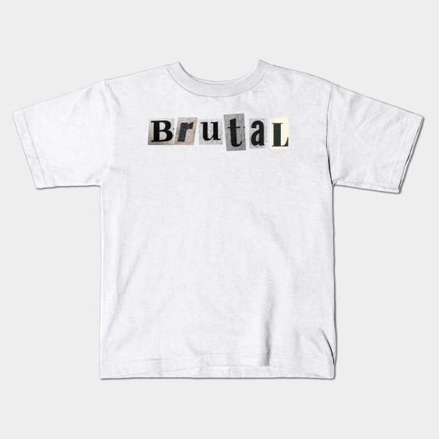 Brutal Olivia Rodigro Kids T-Shirt by DiorBrush